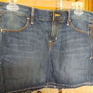 Jean mini skirt
